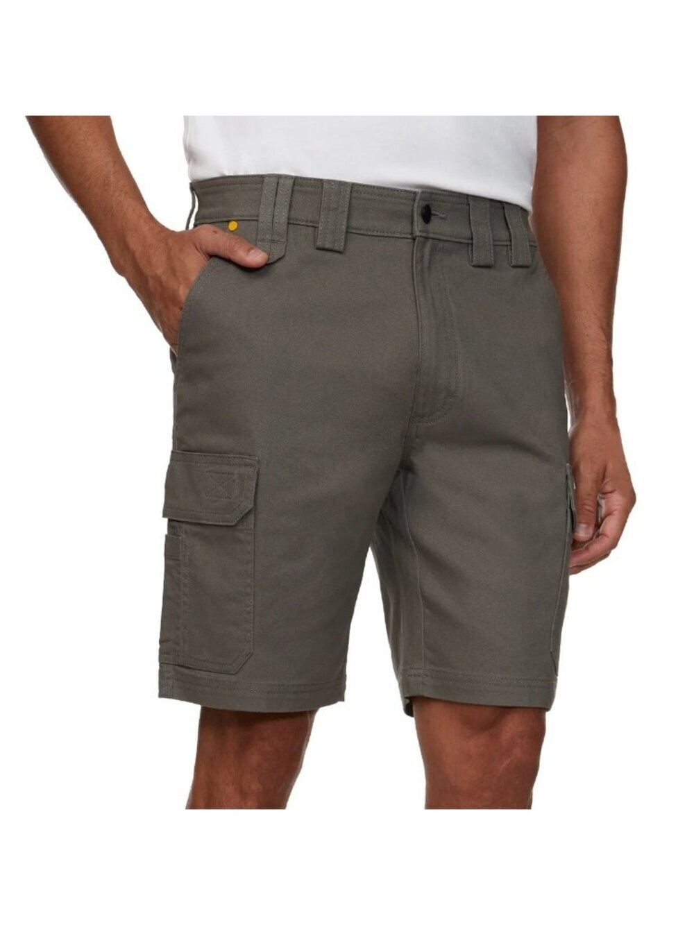 NWT Cat Gray Cargo Shorts Mens Size 34 98% Cotton 2% Elastane